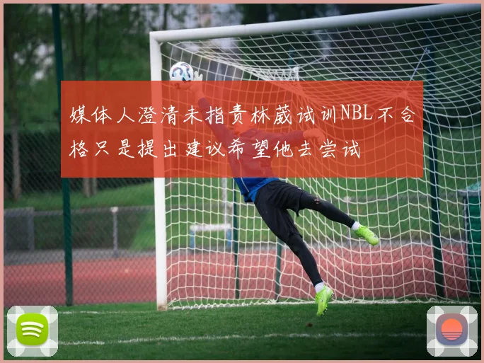 媒体人澄清未指责林葳试训NBL不合格只是提出建议希望他去尝试